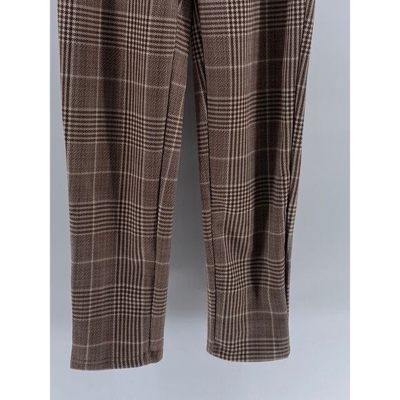 CLASSIC CONCEPTS Women's Brown Plaid Pull-On Pants SZ S - Picture 5 of 9